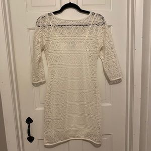 EXPRESS WHITE SEE THROUGH DRESS